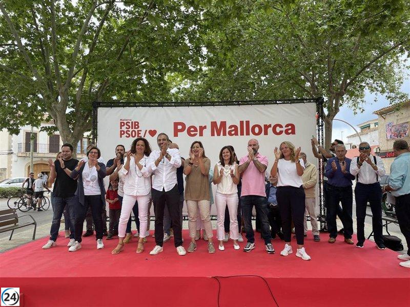 Armengol defiende a Jaume Oliver como próximo alcalde de Llucmajor por su compromiso.