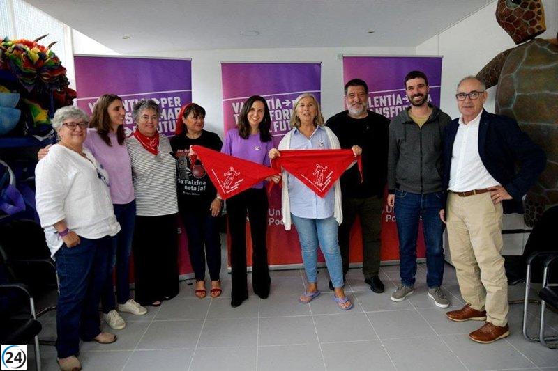 Ione Belarra se reúne con organización de Memoria Histórica en Mallorca.