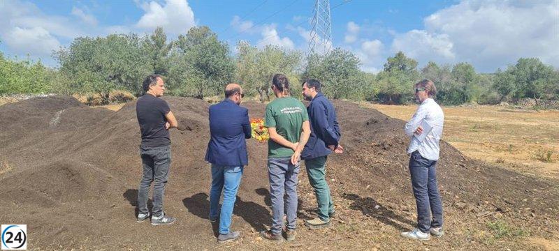 Proyecto financiado por el ITS convierte 2.000 toneladas de residuos agrícolas en abono con lombrices.