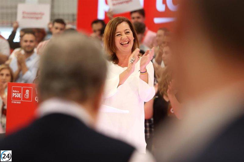 Armengol busca alianzas tras elecciones si no puede gobernar en solitario.