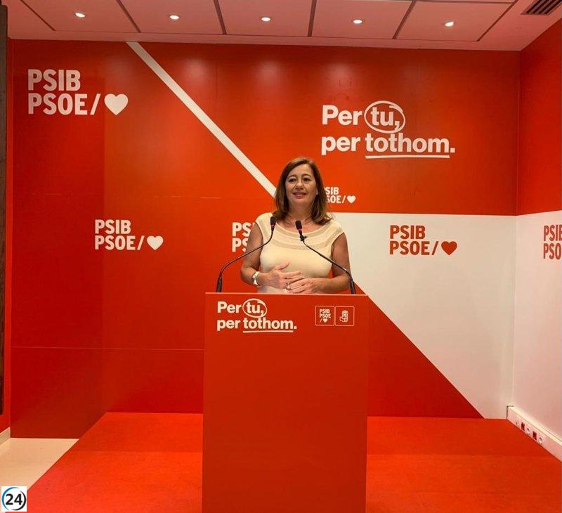Pere Joan Pons encabeza lista del PSIB-PSOE al Senado en Mallorca, Armengol deja su escaño en el Congreso.