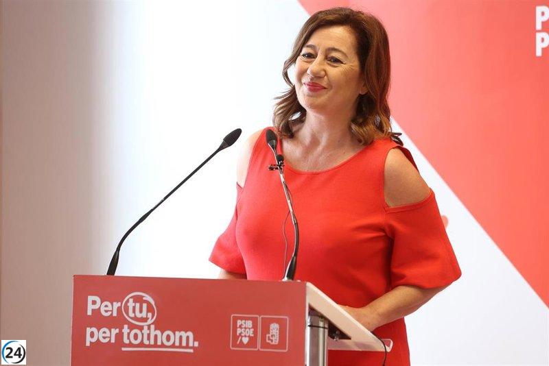Armengol liderará la lista del PSOE al Congreso para defender Baleares.