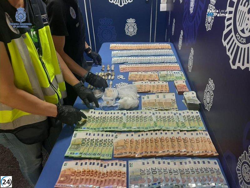 Detenido por tráfico de drogas en Palma con la ayuda de la Policía Nacional y Policía Local.
