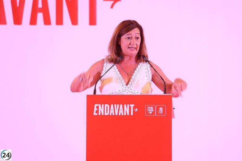 Armengol abandona su cargo como diputada en el Parlament.