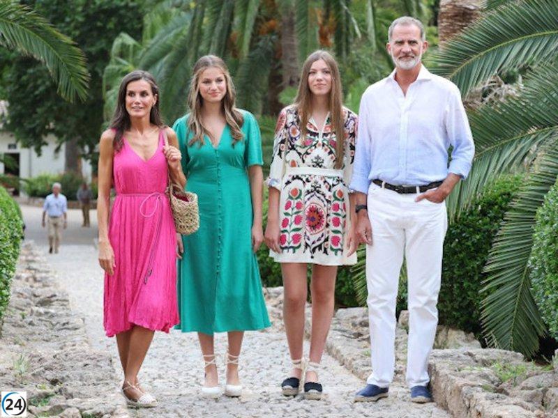 La Familia Real visita los Jardines de Alfabia, en Mallorca