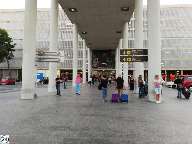 Aeropuertos de Baleares experimentan leve descenso en vuelos este sábado: 1.744, un 0,74% menos que en 2022.
