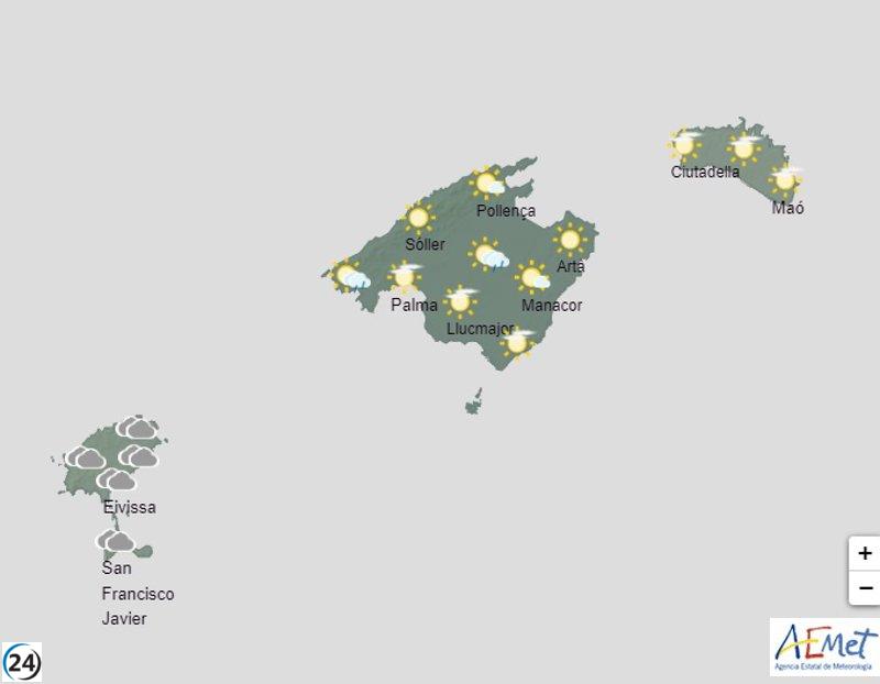 Baleares hoy sábado, 2 de septiembre: condiciones climáticas