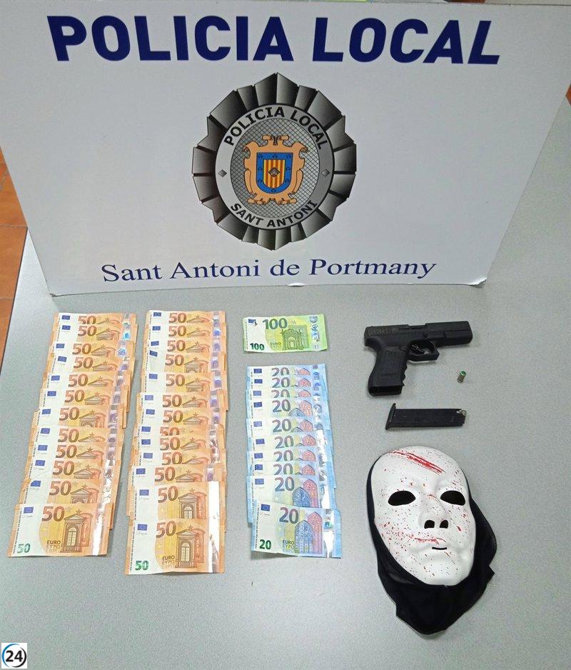 Aprehendido en Sant Antoni un delincuente armado con pistola y cuchillo tras robo domiciliario
