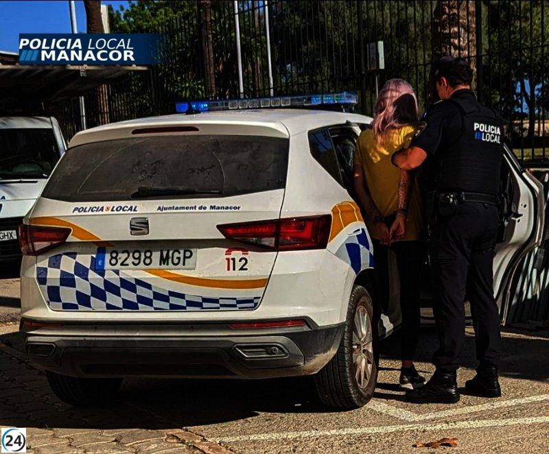 Detenida en Manacor por falsificar placas de matrícula y ayudar a encubrir accidente de atropello a un niño