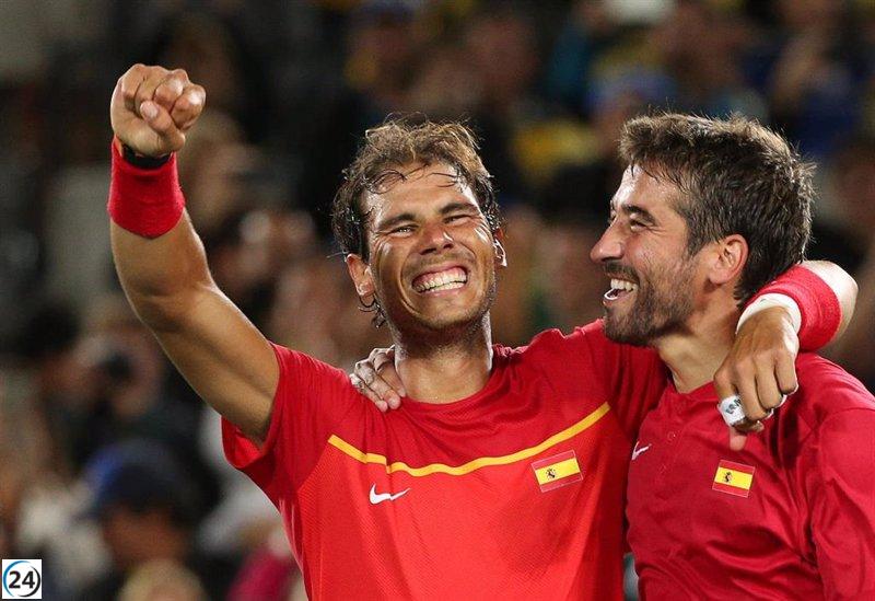 Rafa Nadal y Marc López vuelven a las canchas en Brisbane con una derrota, pero una sonrisa en el rostro.